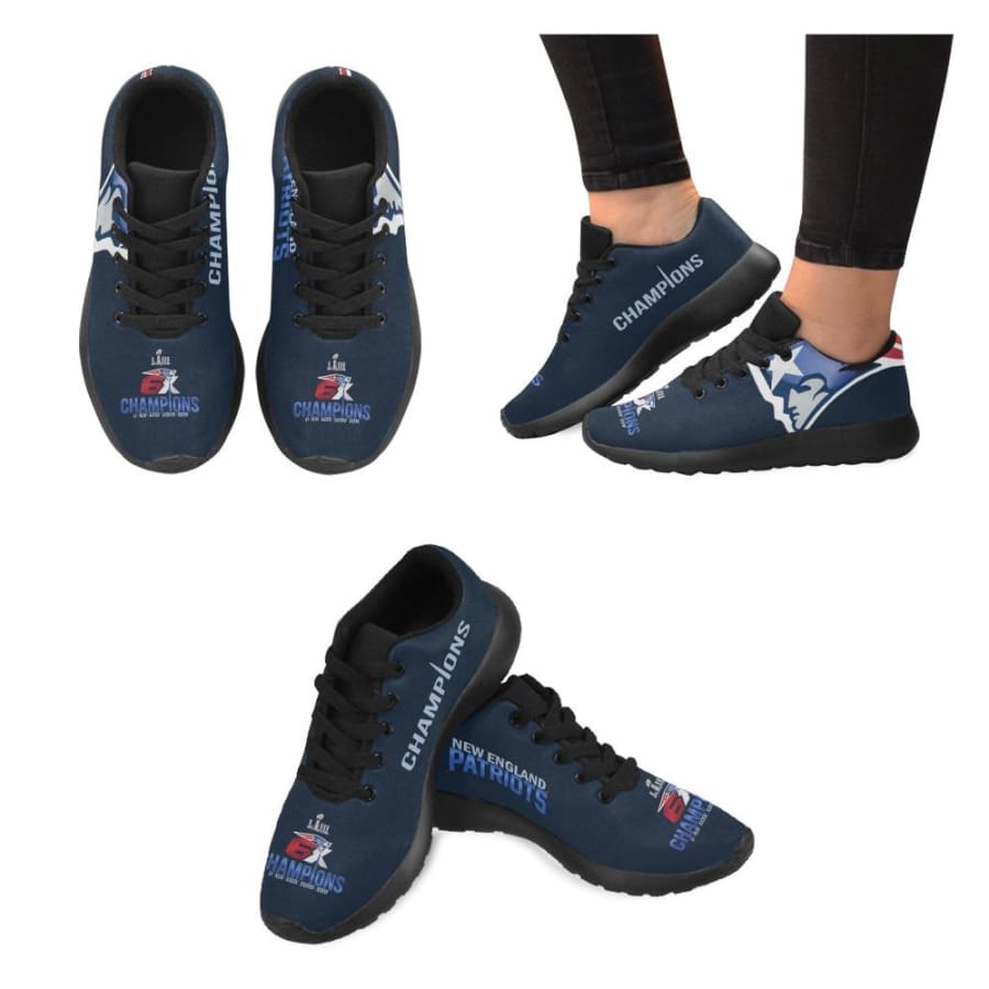 New England Patriots Sneakers|Patriots 6x Super Bowl Shoes|Champs Shoes - Champs Sneaker Mens Sneakers (Model 020) / US5 / Man