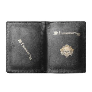 No. 1 Tattooed Dad Mens Leather Wallet Fathers Day Gift - One Size