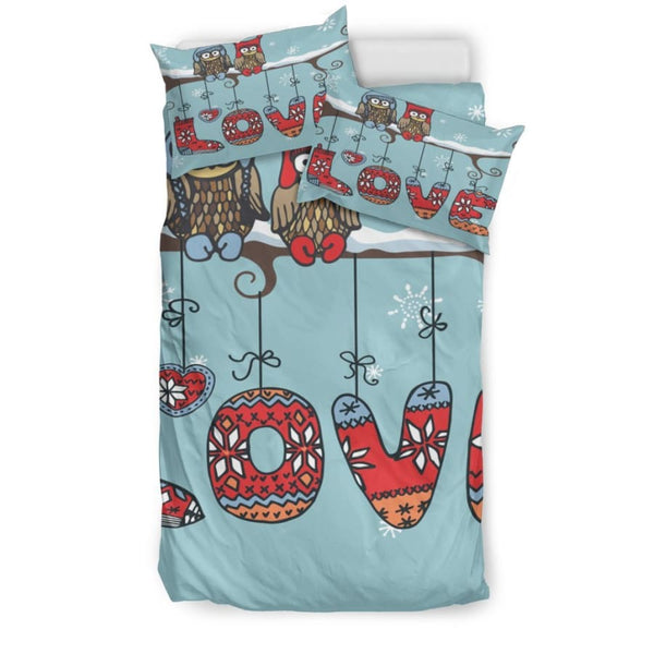 Owl Love Bedding Set|Owl Twin/ Queen/ King Size - Set / Twin