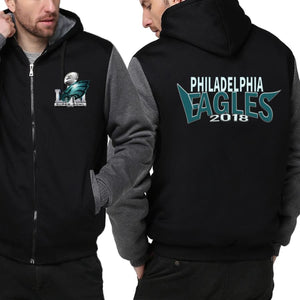 Philadelphia fans Jacket, nfl super bowl eagles Varsity Winter Coat – Eagles, Patriots