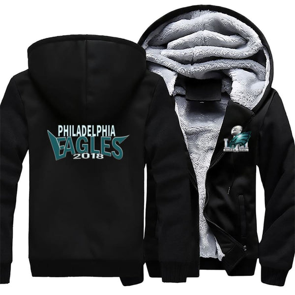 Philadelphia Eagles Jacket| Super Bowl Fleece Throwback Jacket (4 Colors)