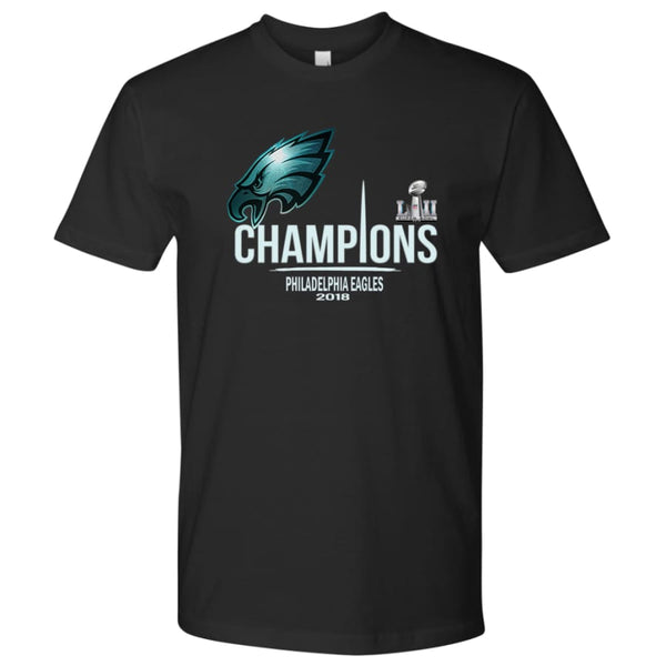 Philadelphia Eagles Shirt Mens| Super Bowl Champs Shirts (15 Colors) - Next Level Mens / Black / S