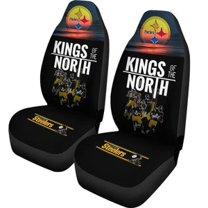 Pittsburgh Steelers Car Seat Covers 2pcs | Kings Of The North - |Free Shipping |No Tax / Universal Fit