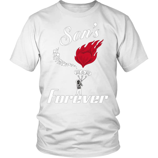 Sons Love For Mom Forever Unisex T-Shirt (13 colors) - District Shirt / White / S