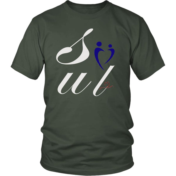 Soul (Mate) - Unisex Valentines Lover Shirt (11 colors) - District / Olive / S