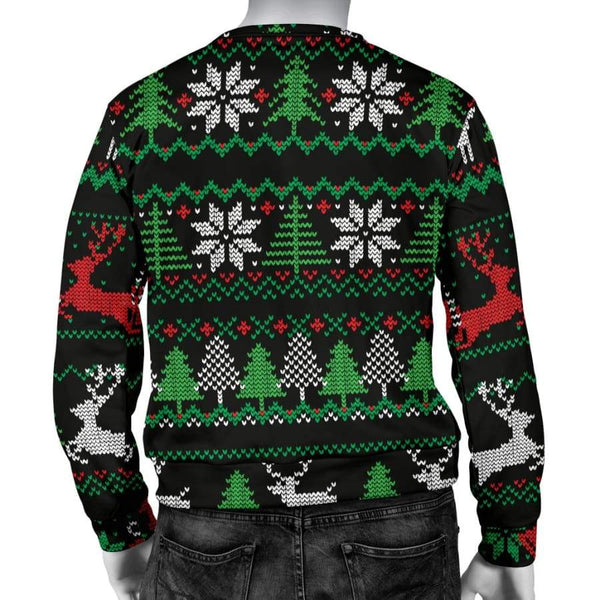 Ugly Christmas Sweater Mens Womens Red Green Black|Christmas Gift