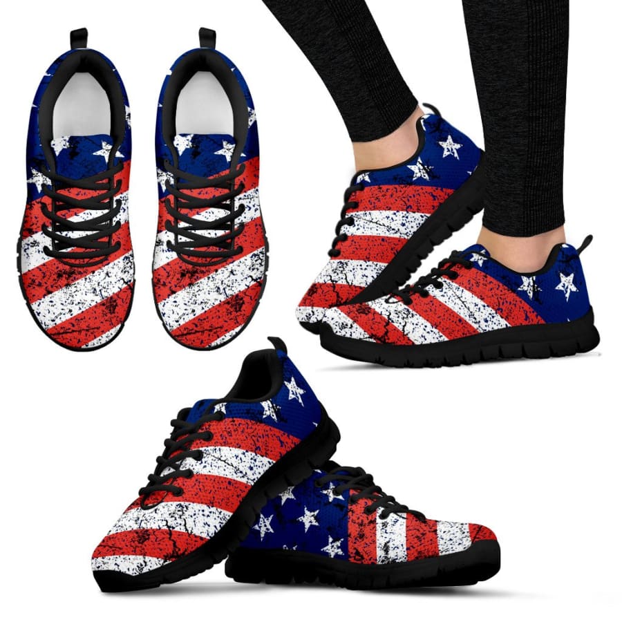 USA Flag Sneakers July 4th Gift