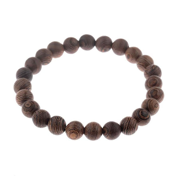 Wood Prayer Beads Bracelets For Men Women Meditation Healing - 3