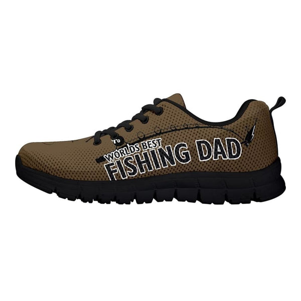 Worlds Best Fishing Dad Sneakers Fathers Day Gift